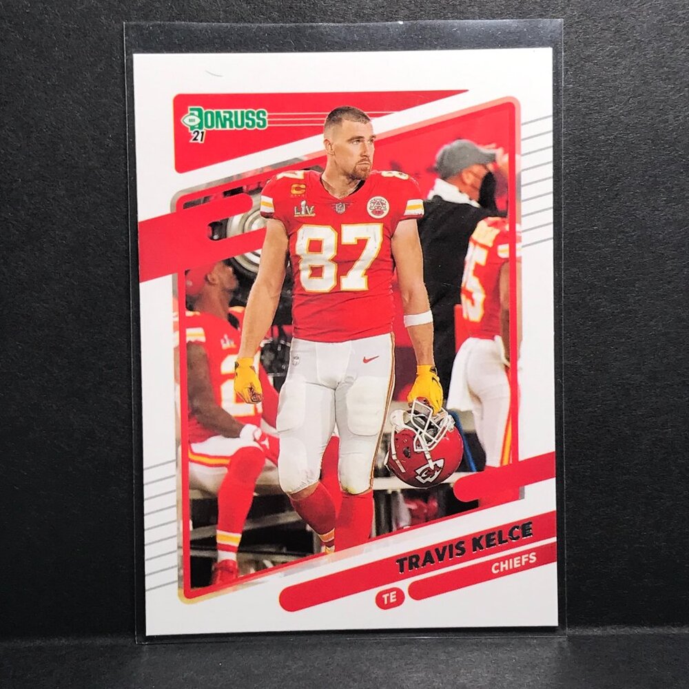 TRAVIS KELCE KANSAS CITY CHIEFS 2021 PANINI - DONRUSS FOOTBALL CARD #118